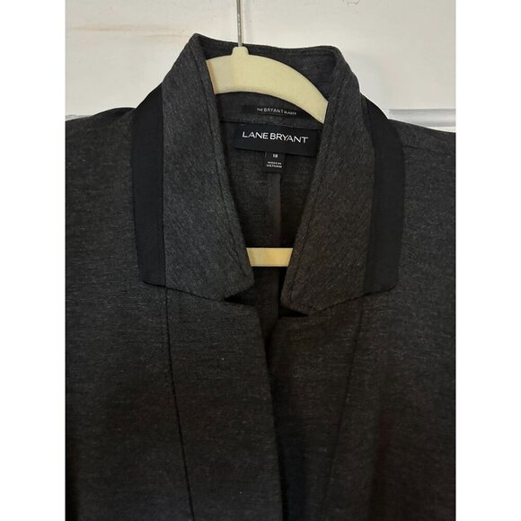 Lane Bryant Womens Jacket Black Grey Size 18 - Picture 2 of 3